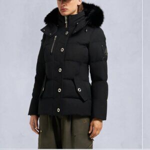NEW Moose Knuckles Womens Original 3Q Jacket Coat Black XL NWT